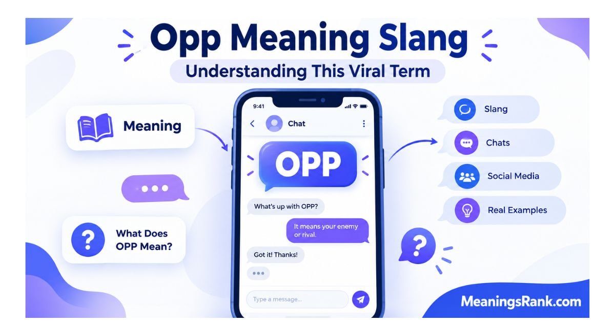 Opp Meaning Slang
