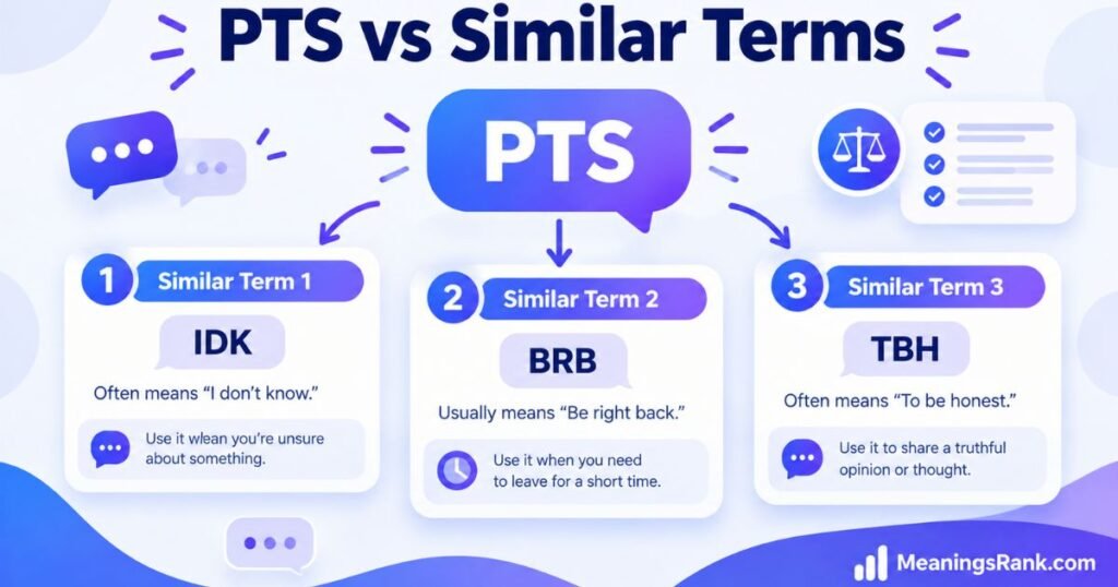 PTS vs Similar Terms