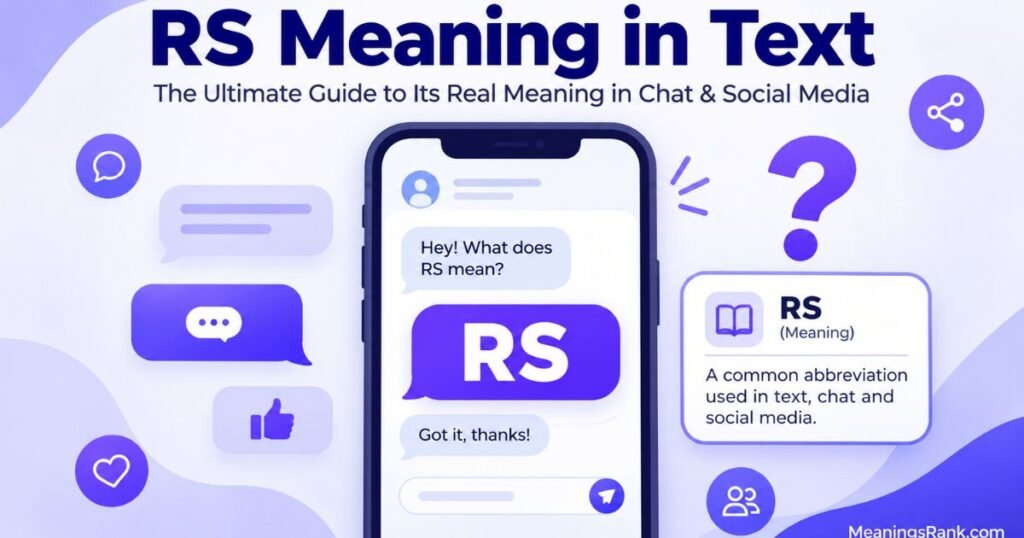RS Meaning in Text