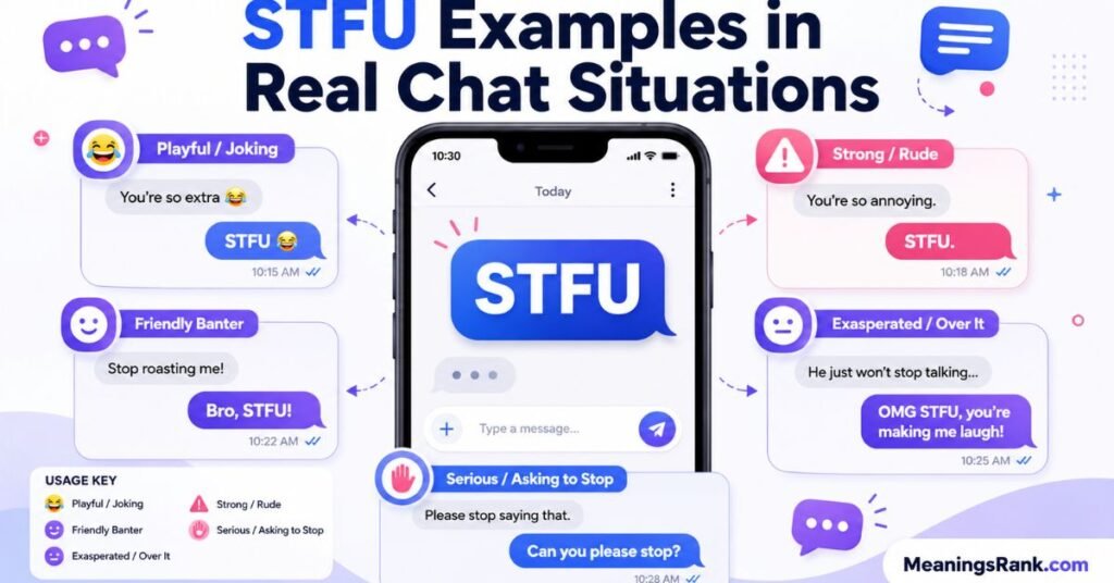STFU Examples in Real Chat Situations