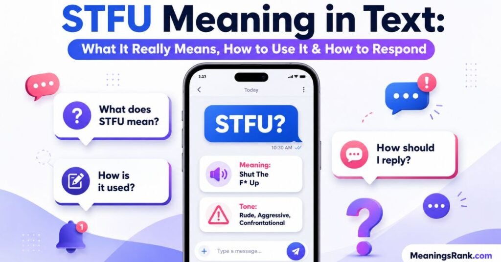 STFU Meaning in Text