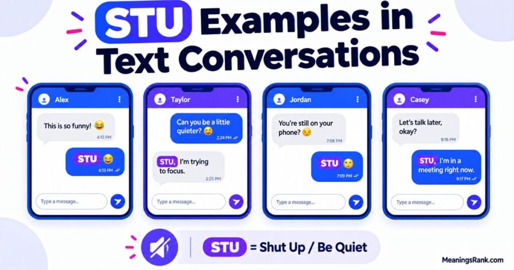 STU Examples in Text Conversations
