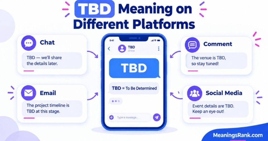 TBD Meaning on Different Platforms
