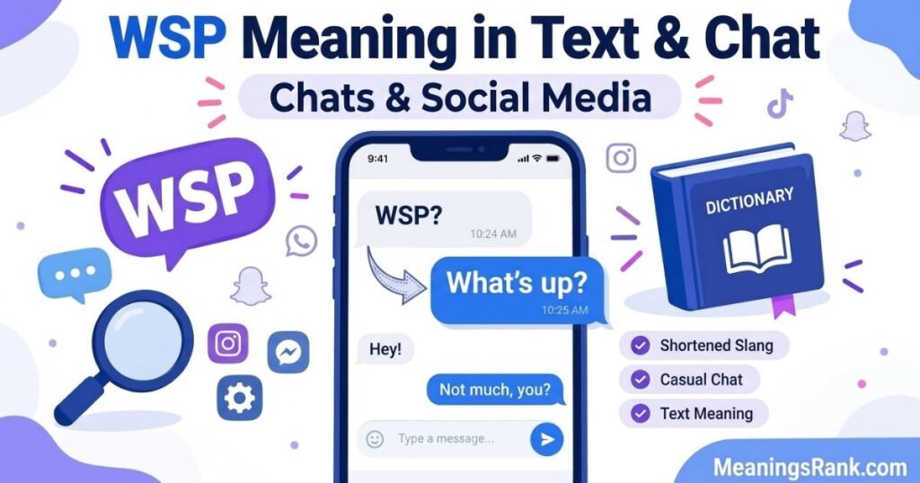 WSP Meaning in Text & Chat