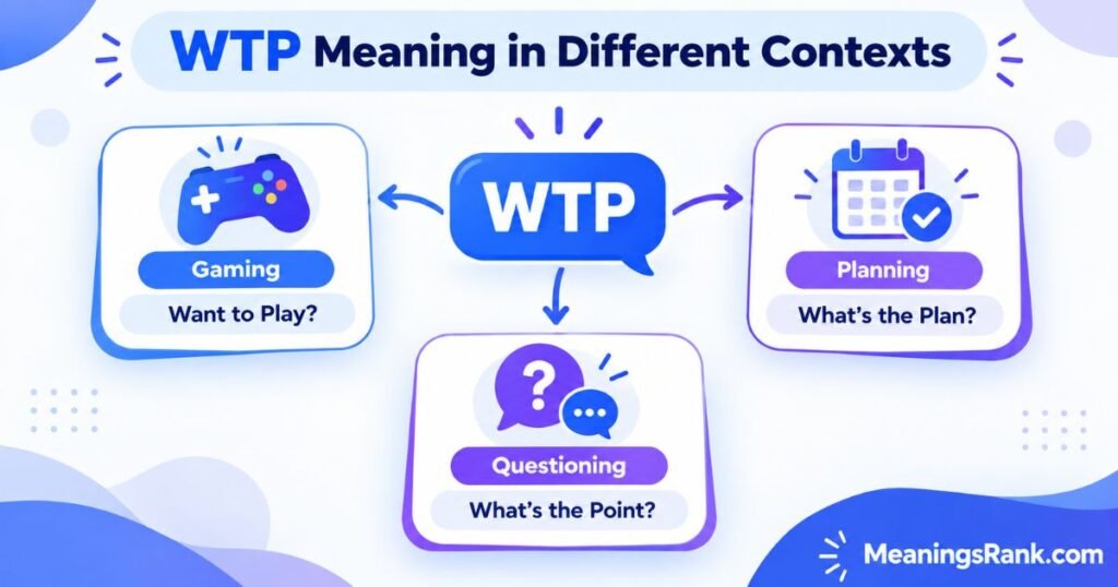 WTP Meaning in Different Contexts