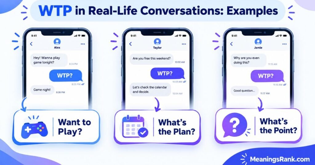 WTP in Real-Life Conversations Examples