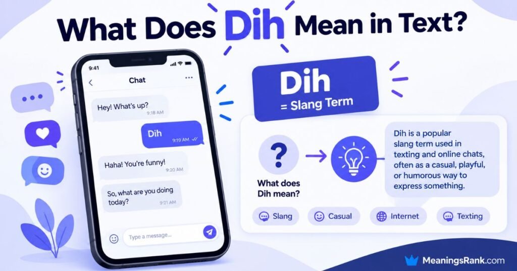 What Does Dih Mean in Text