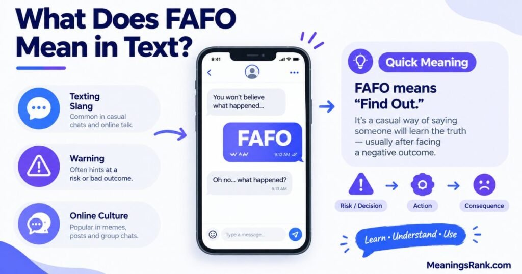 What Does FAFO Mean in Text