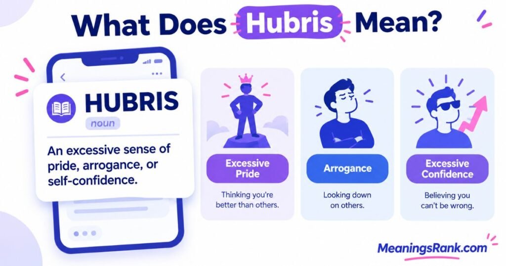 What Does Hubris Mean