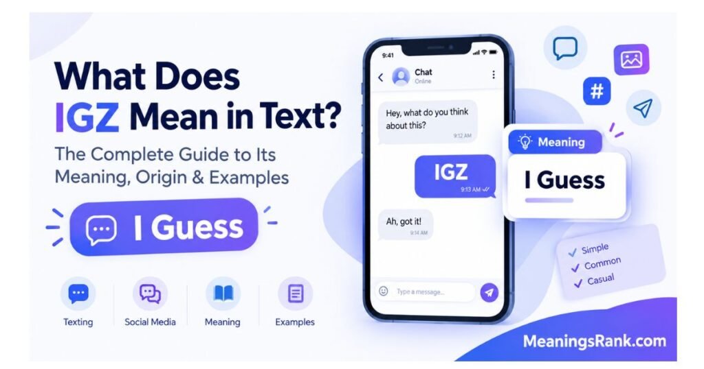 What Does IGZ Mean in Text