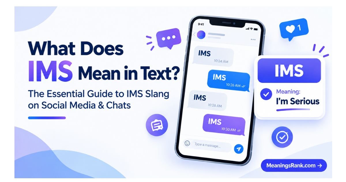 What Does IMS Mean in Text