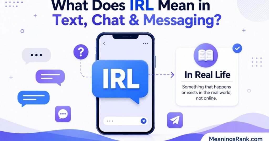 What Does IRL Mean in Text, Chat & Messaging