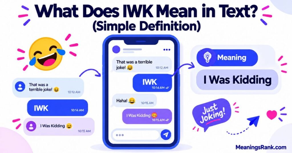 What Does IWK Mean in Text