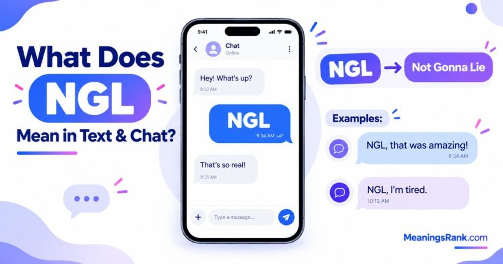 What Does NGL Mean in Text & Chat