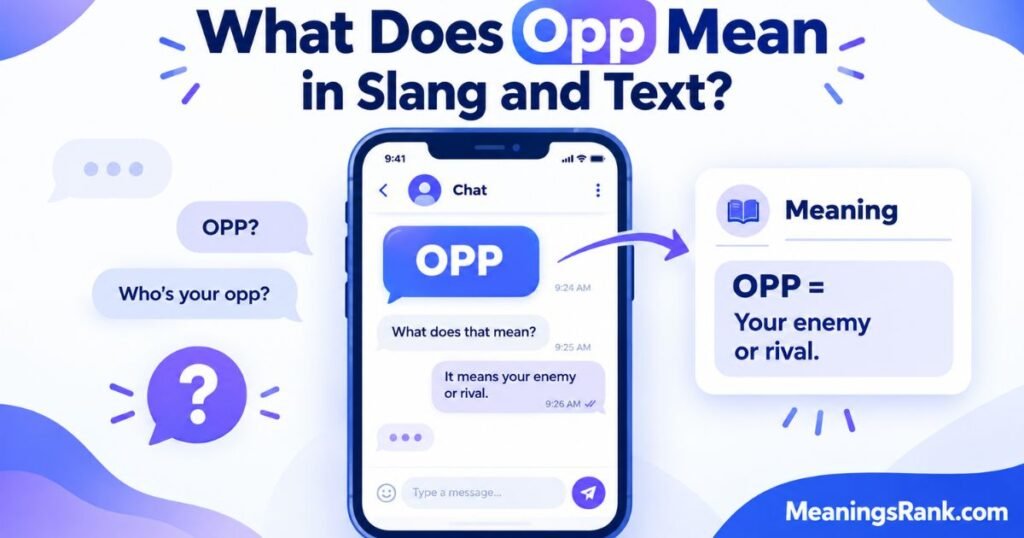 What Does Opp Mean in Slang and Text