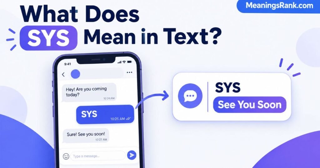 What Does SYS Mean in Text
