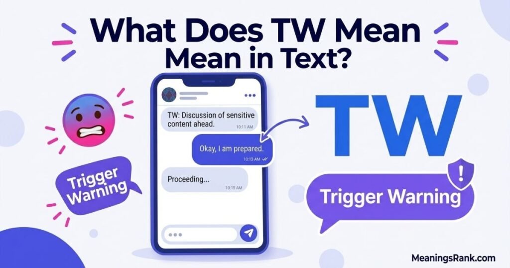 What Does TW Mean in Text
