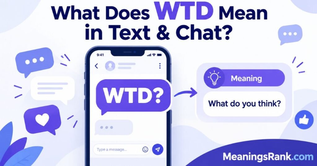 What Does WTD Mean in Text & Chat