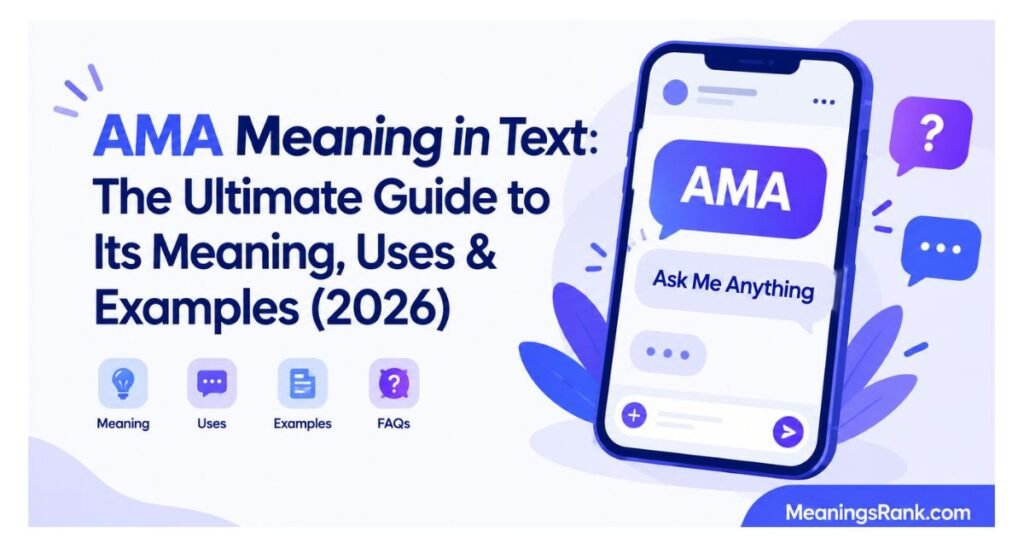 AMA Meaning in Text