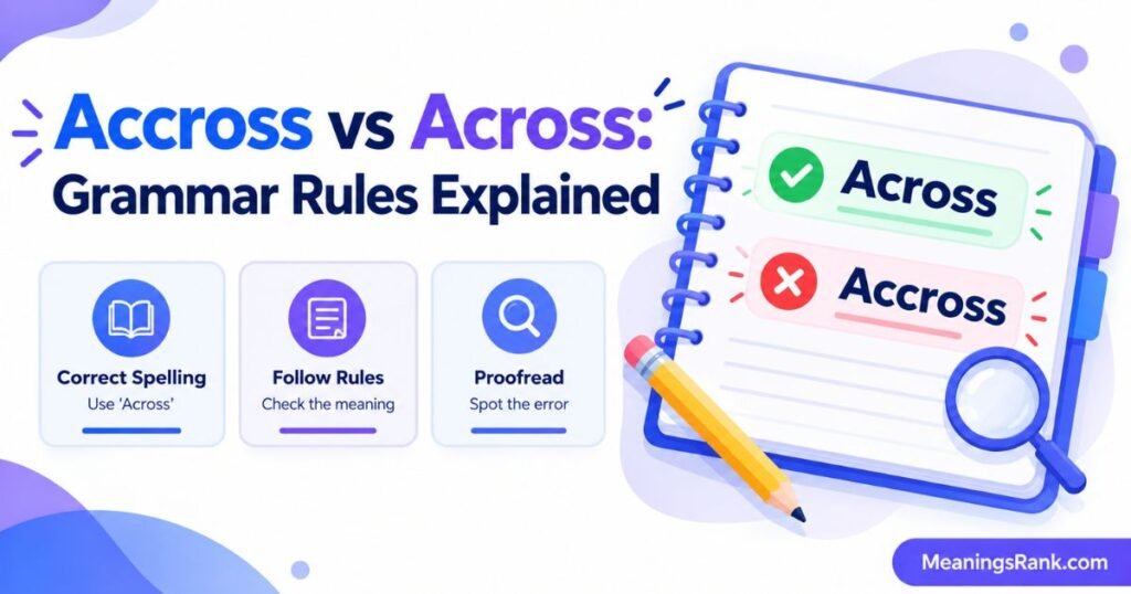 Accross vs Across Grammar Rules Explained