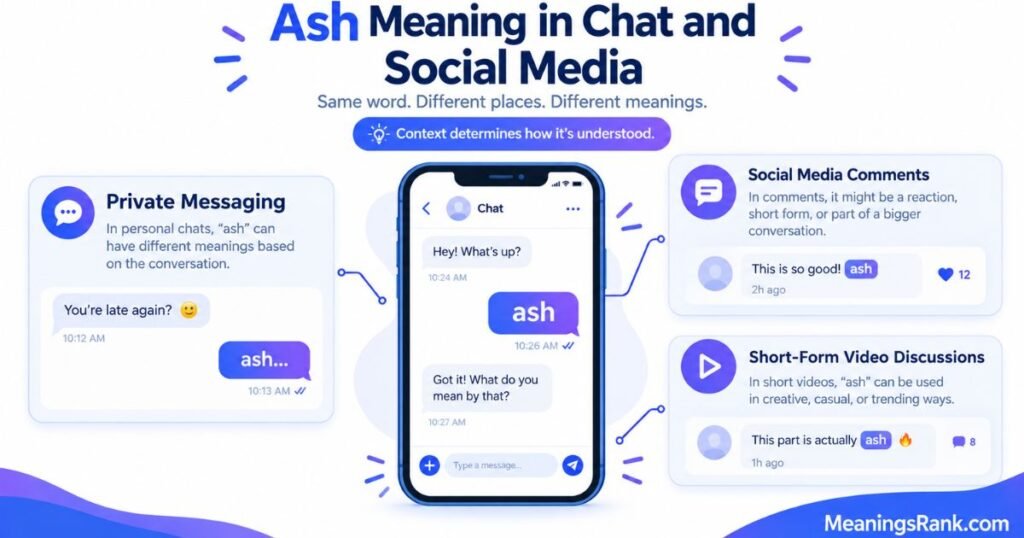 Ash Meaning in Chat and Social Media