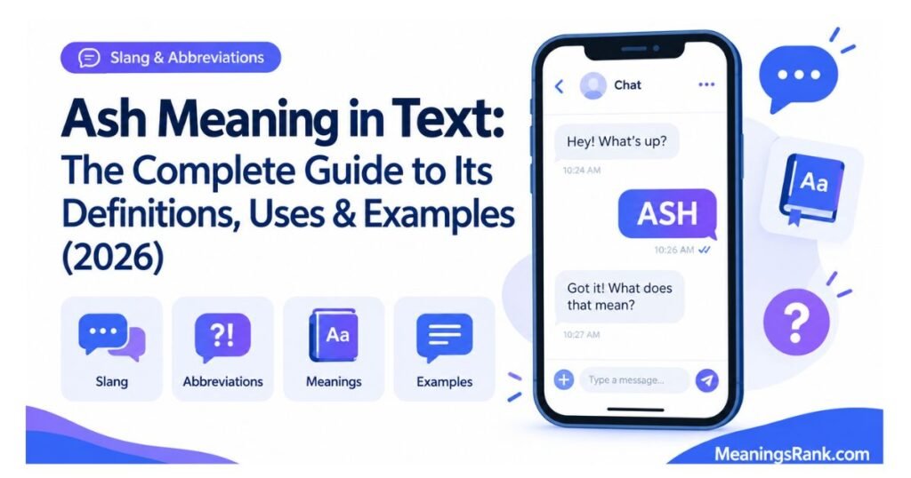 Ash Meaning in Text: The Complete Guide to Its Definitions, Uses & Examples (2026)
