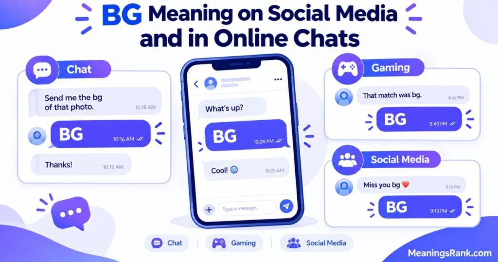 BG Meaning on Social Media and in Online Chats