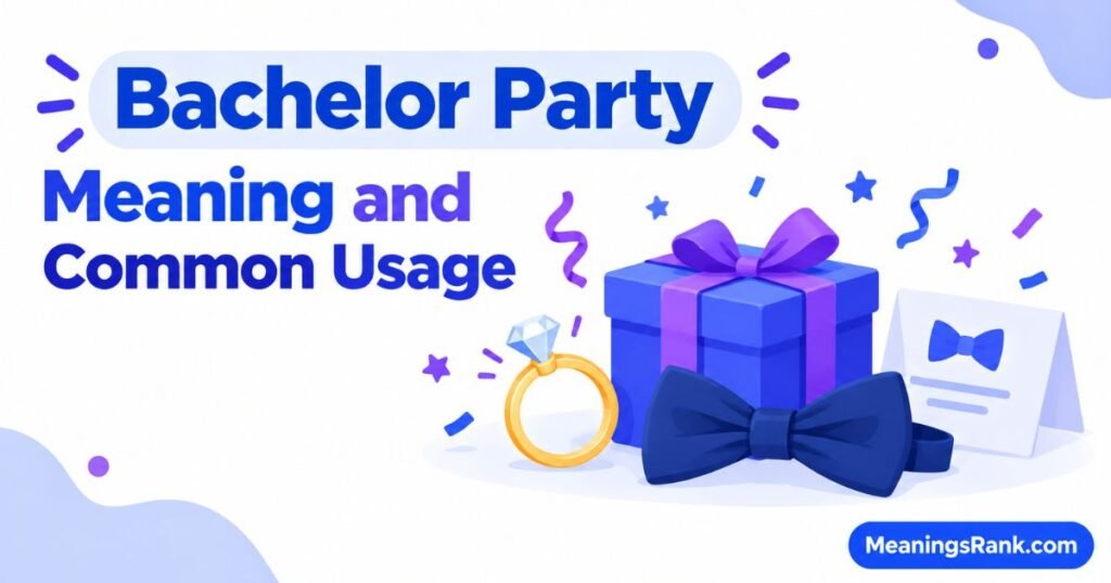 Bachelor Party Meaning and Common Usage