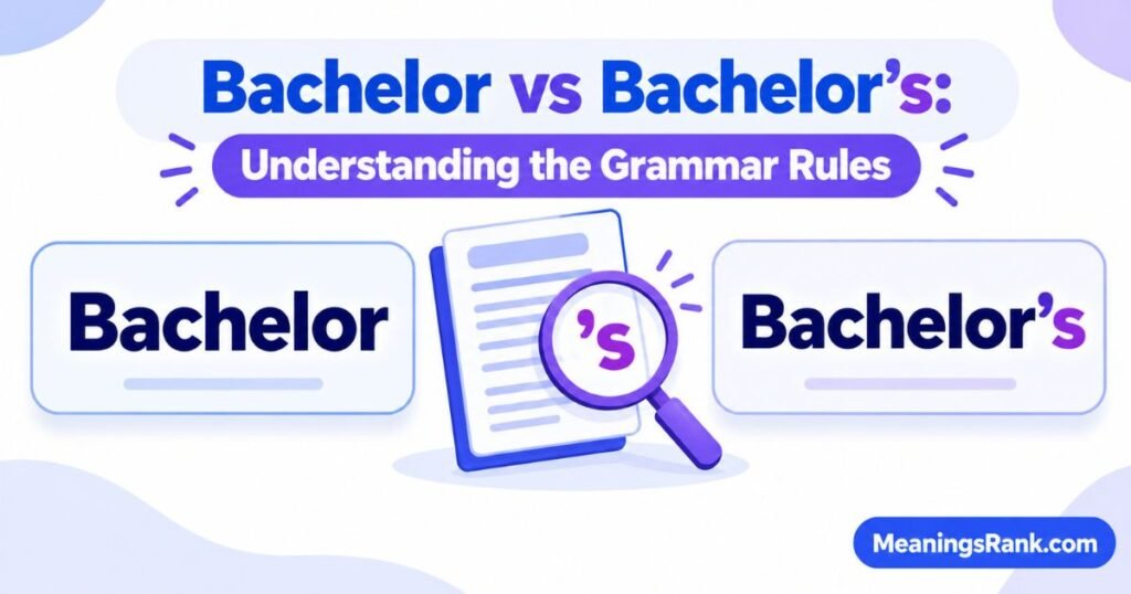 Bachelor vs Bachelor’s Understanding the Grammar Rules