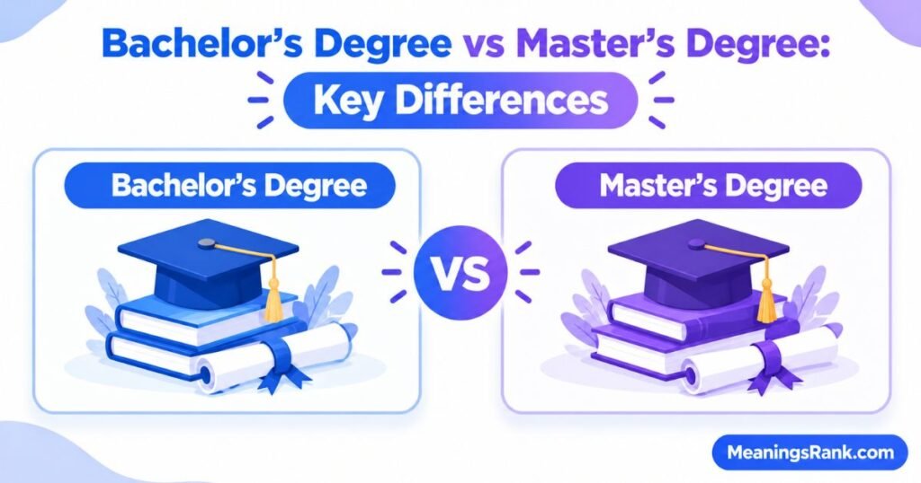 Bachelor’s Degree vs Master’s Degree Key Differences