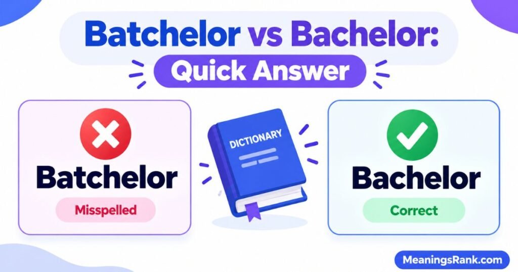 Batchelor vs Bachelor Quick Answer