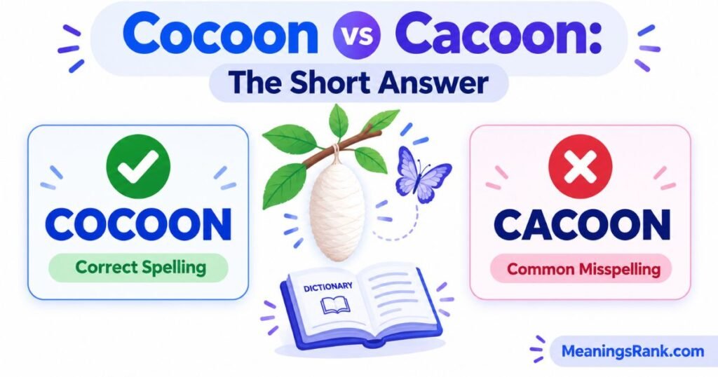 Cocoon vs Cacoon The Short Answer