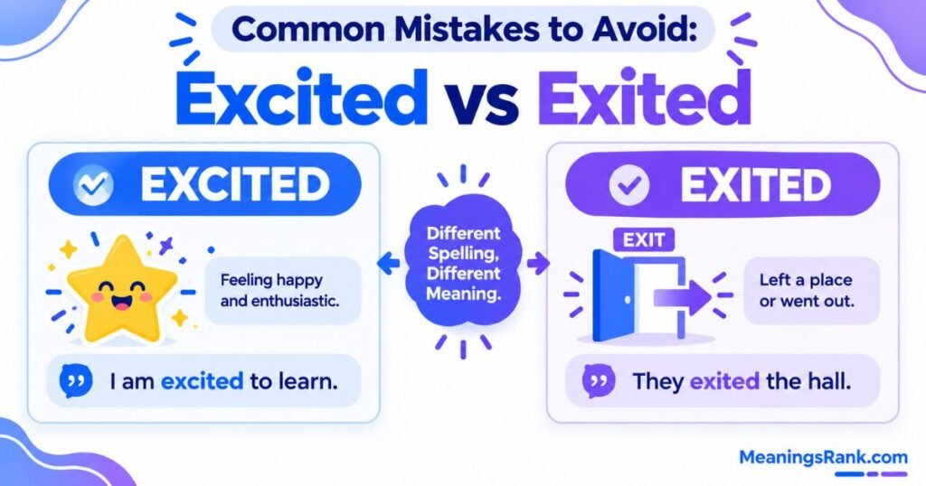 Common Mistakes to Avoid When Using Excited and Exited