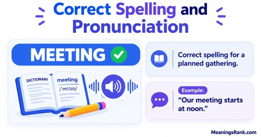 Correct Spelling and Pronunciation