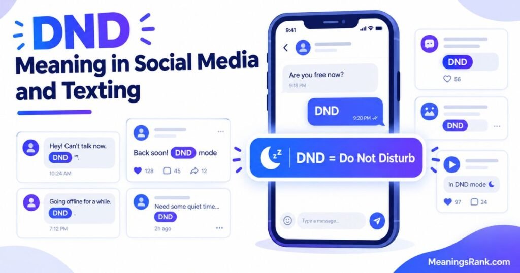 DND Meaning on Social Media and Texting