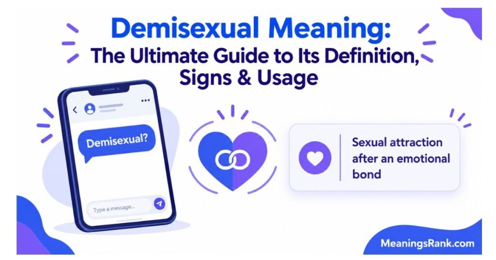 Demisexual Meaning: The Ultimate Guide to Its Definition, Signs & Usage