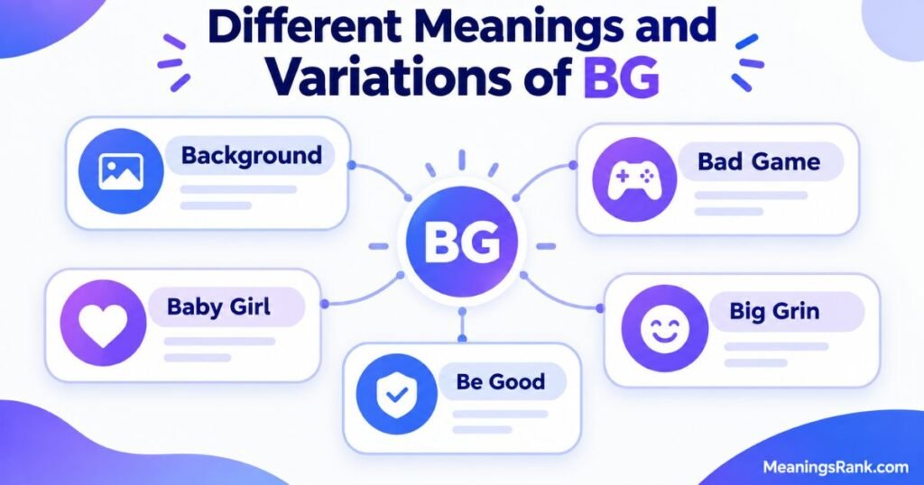 Different Meaning and Variations of BG