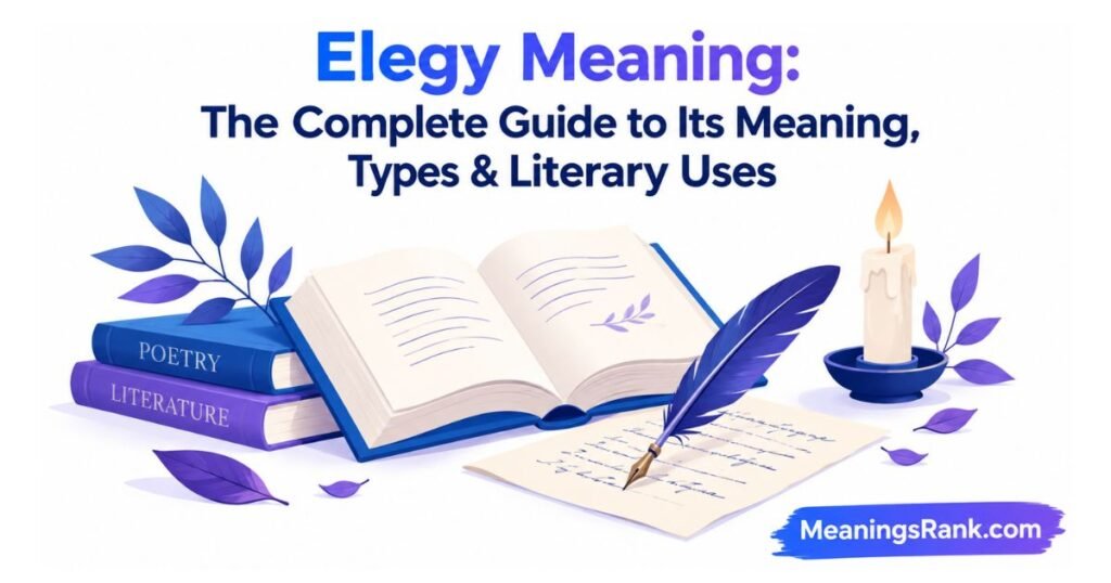 Elegy Meaning: The Complete Guide to Its Meaning, Types & Literary Uses