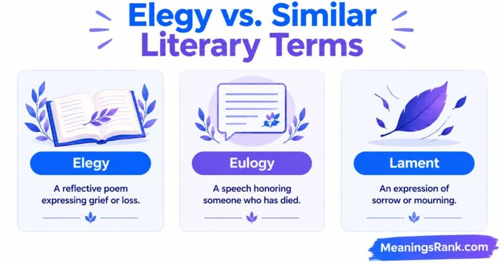 Elegy vs. Similar Literary Terms