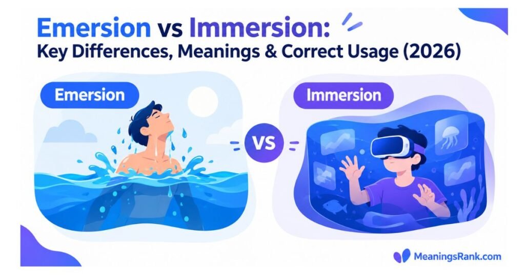 Emersion vs Immersion