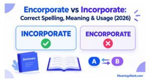 Encorporate vs Incorporate