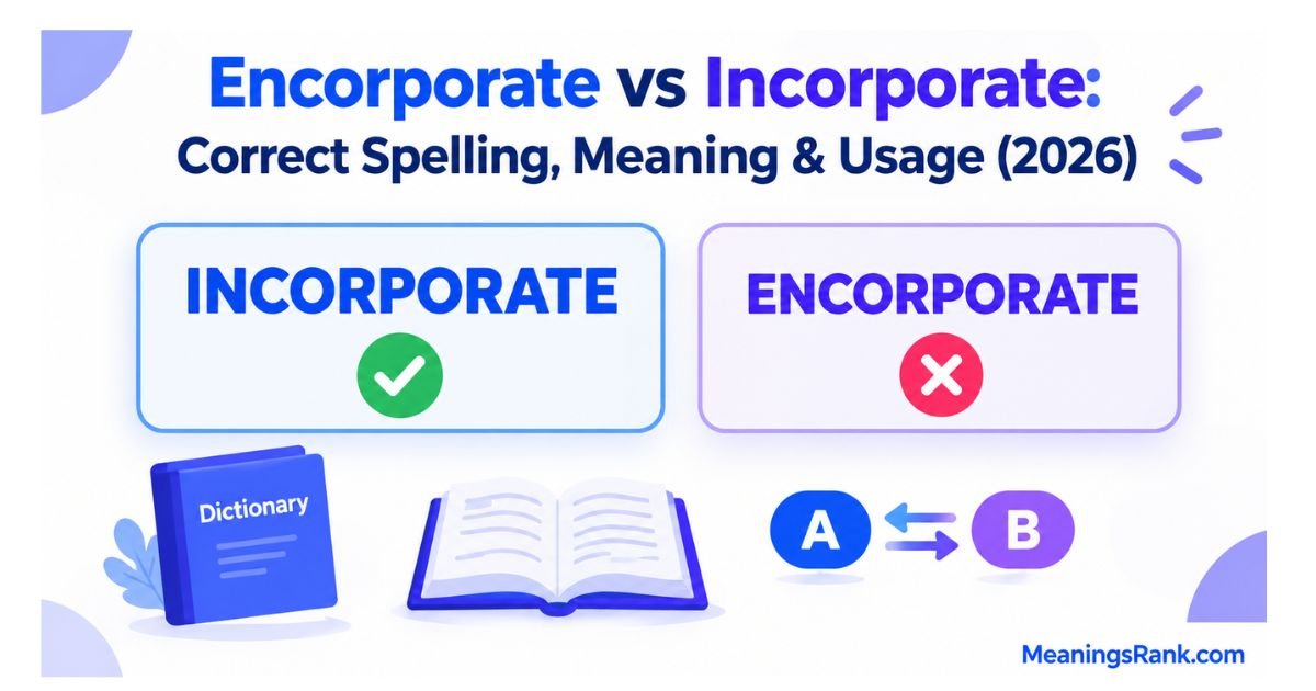 Encorporate vs Incorporate