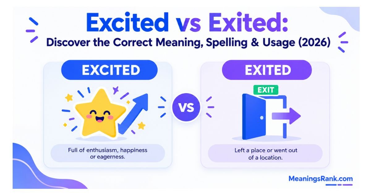 Excited vs Exited