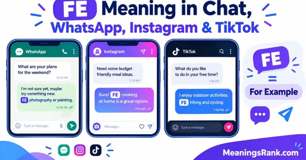 FE Meaning in Chat, WhatsApp, Instagram & TikTok