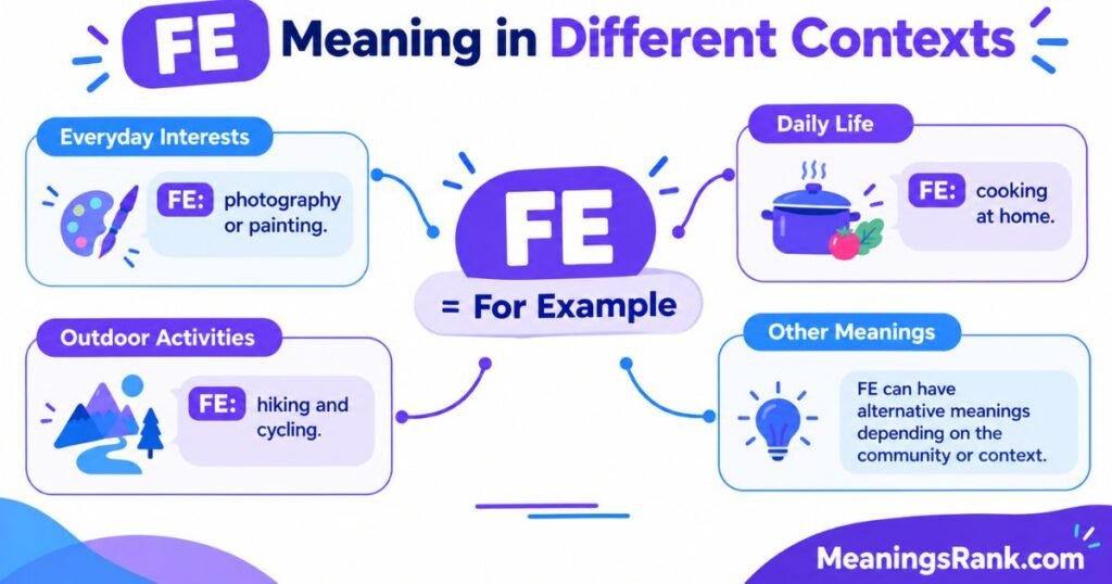 FE Meaning in Different Contexts