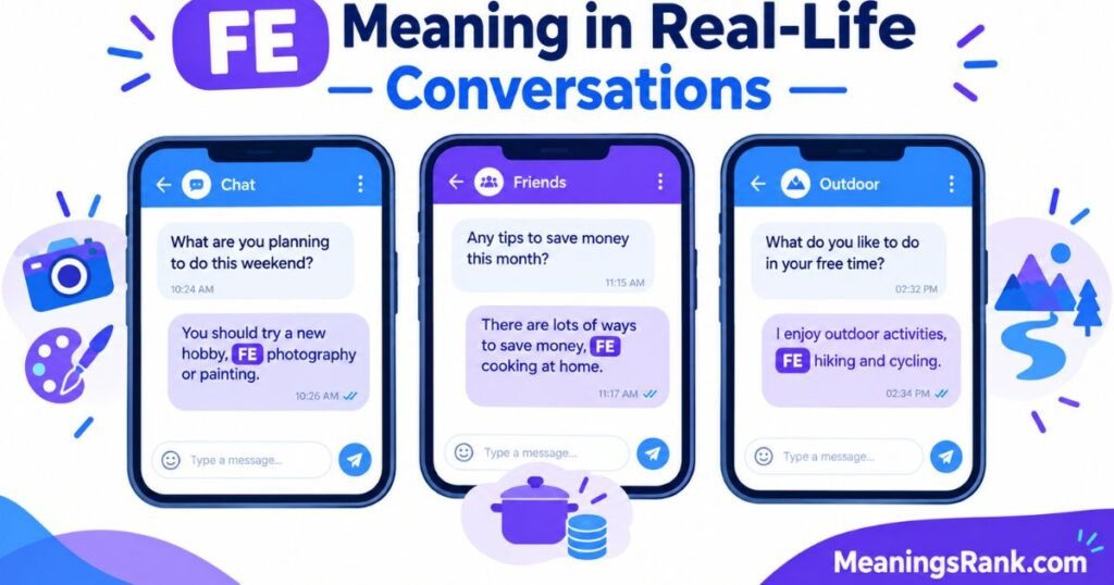 FE Meaning in Real-Life Conversations