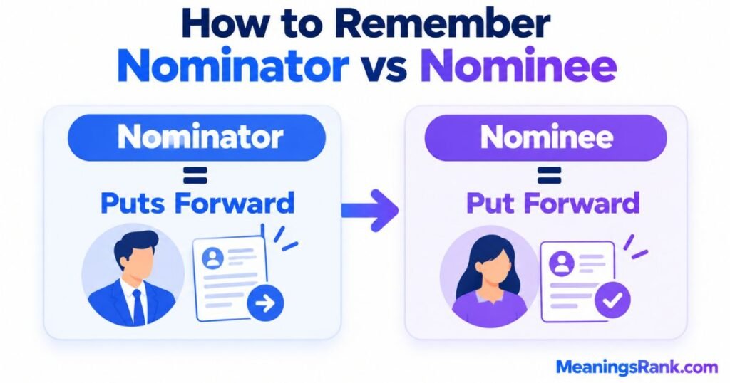 How to Remember the Difference Between Nominator and Nominee