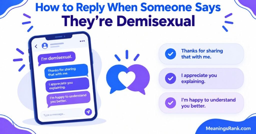 How to Reply When Someone Says They’re Demisexual