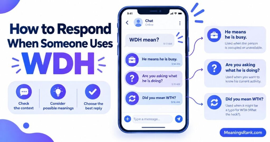 How to Respond to WDH