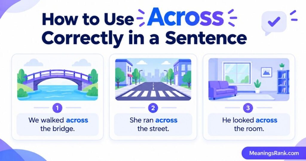How to Use Across Correctly in a Sentence